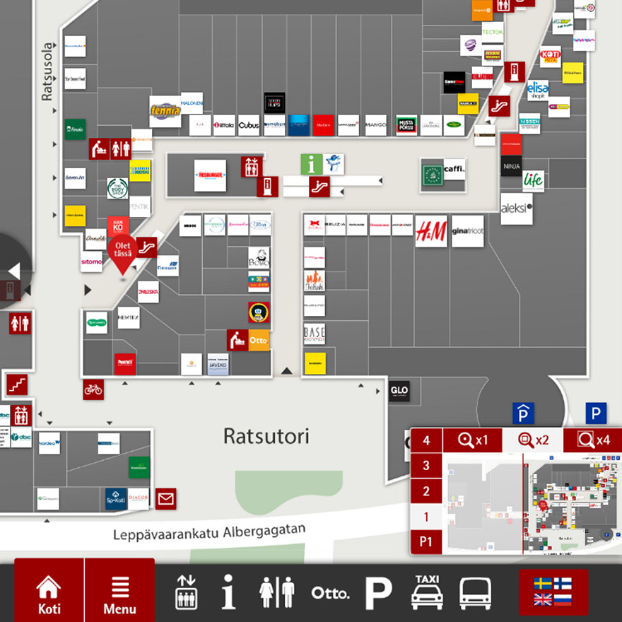 Map of stores
